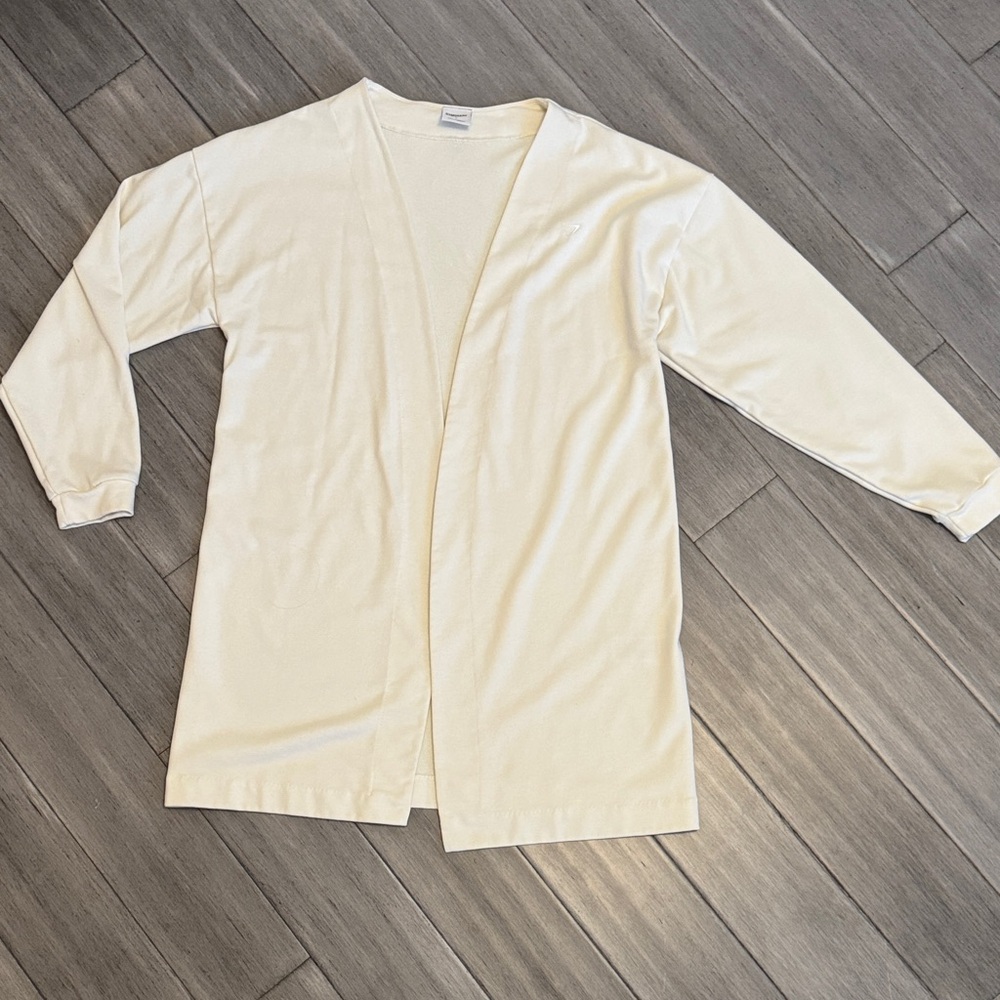 Gymshark Cream Open Front Top
